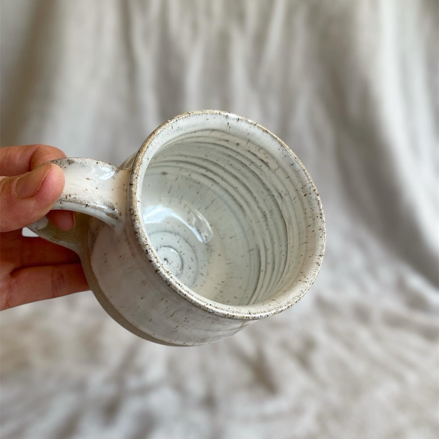 creamy white mug