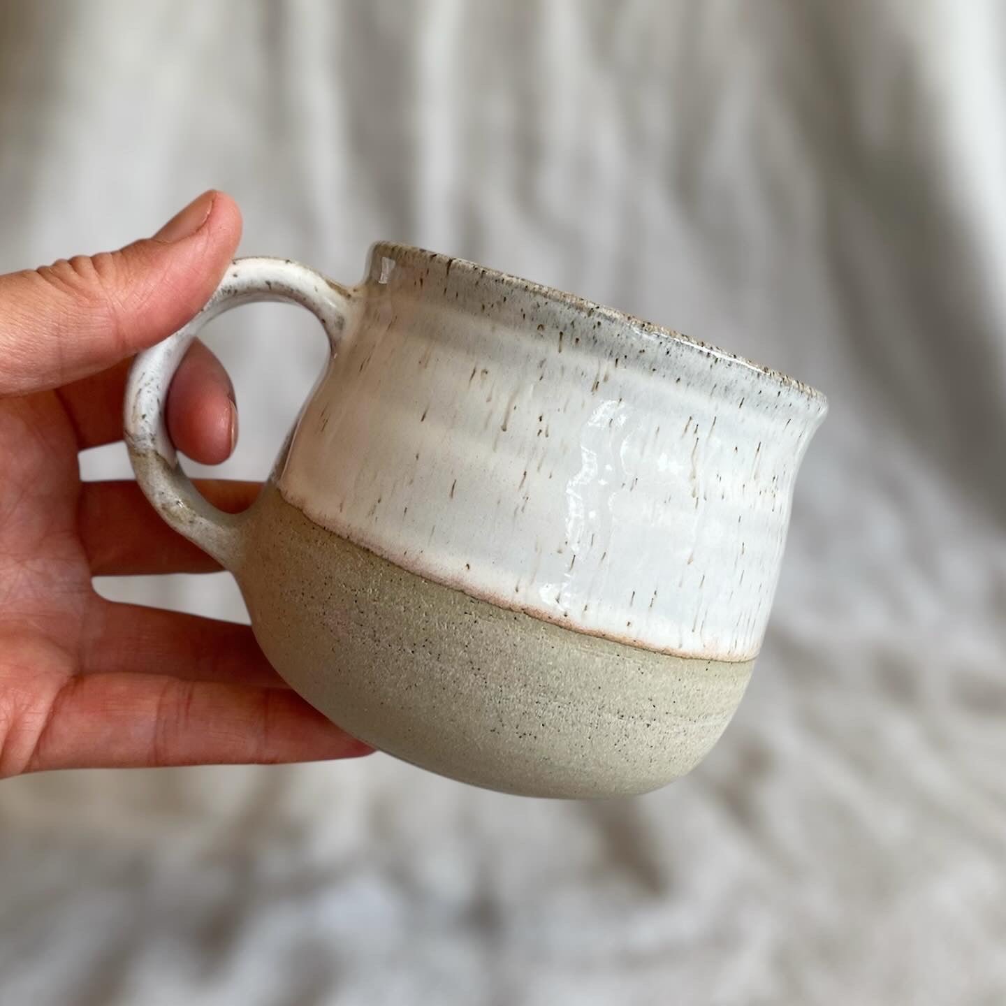 creamy white mug
