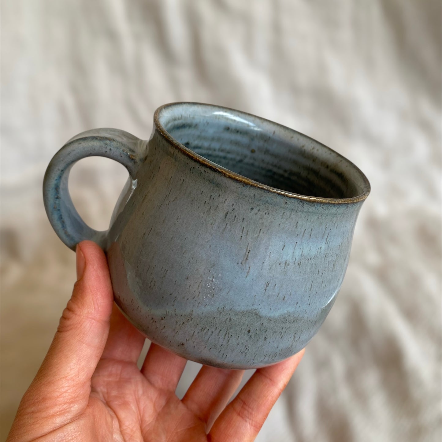 blue mug