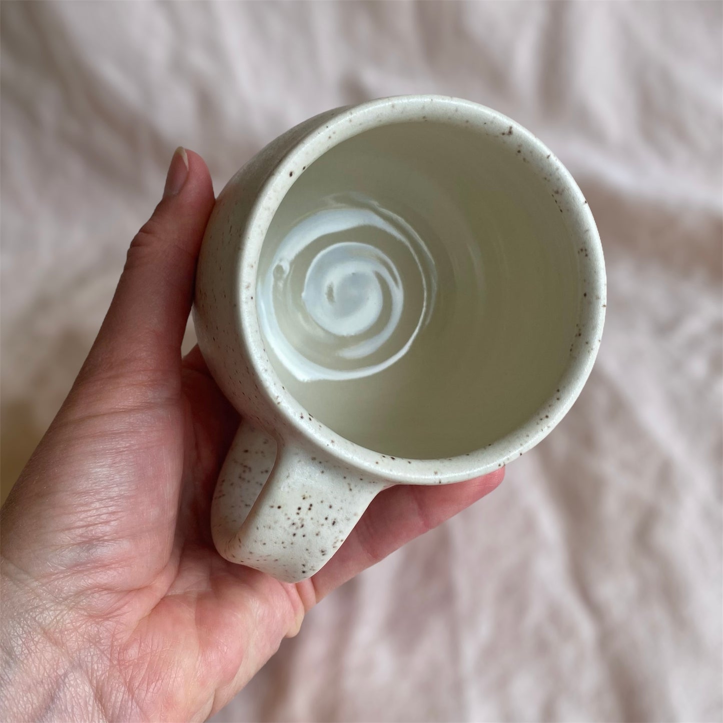 speckled mug