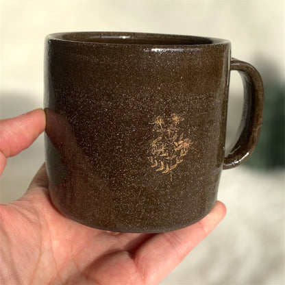 floral mug cocoa