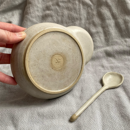 olive bowl and spoon