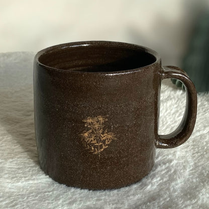 floral mug cocoa