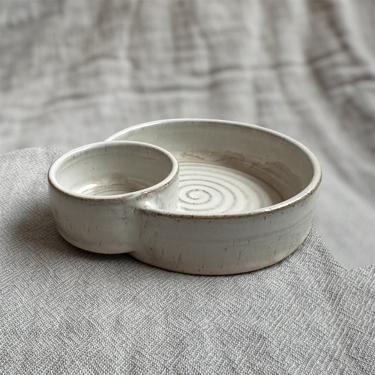 olive dish - cream