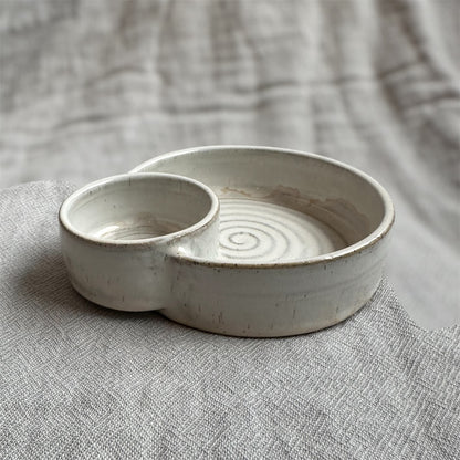 olive dish - cream