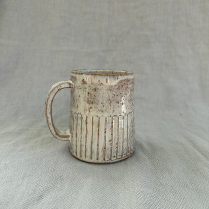 groove mug - cream
