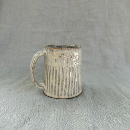 groove mug - cream