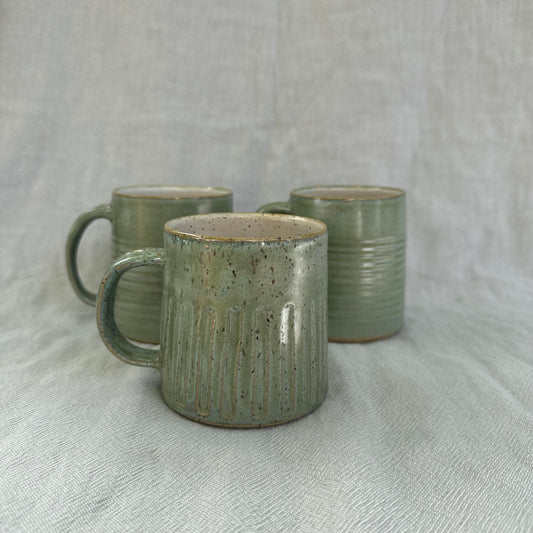 groove mug - willow
