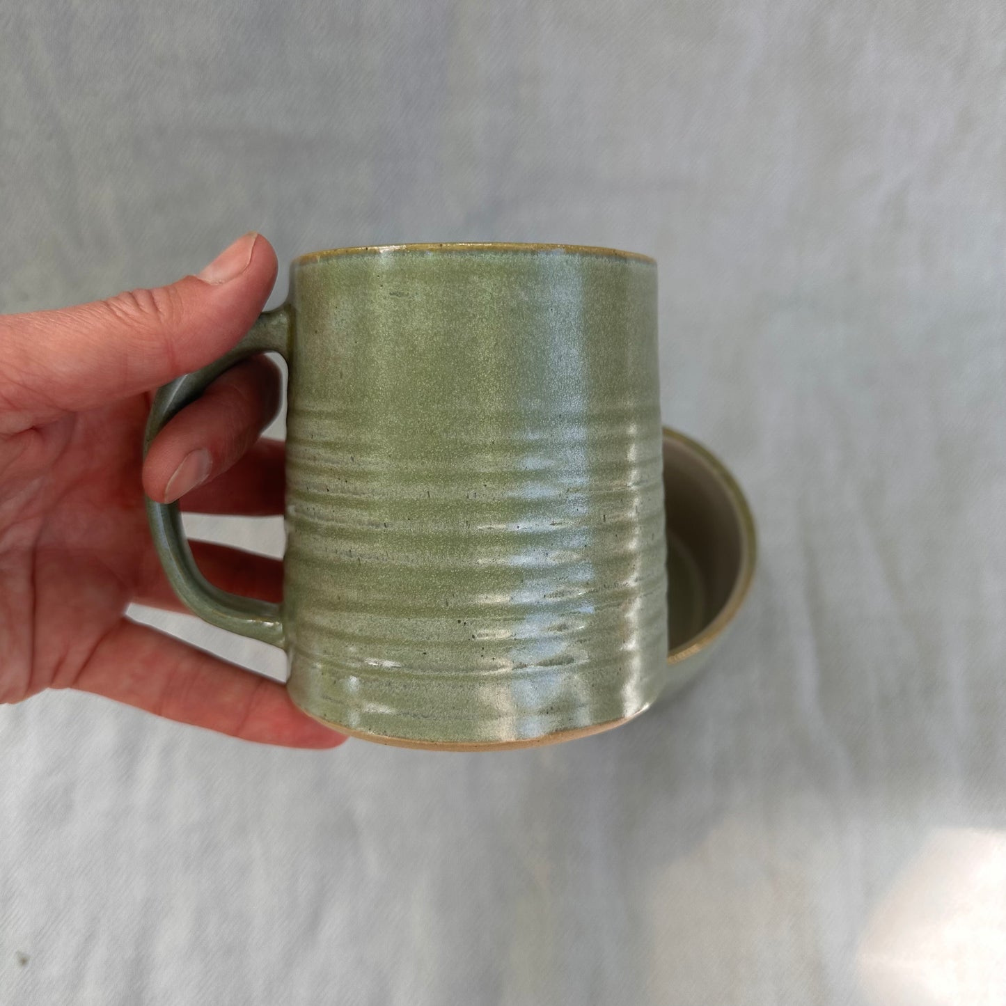 groove mug - willow