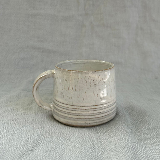 groove mug - cream