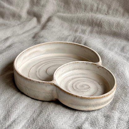 olive dish - cream
