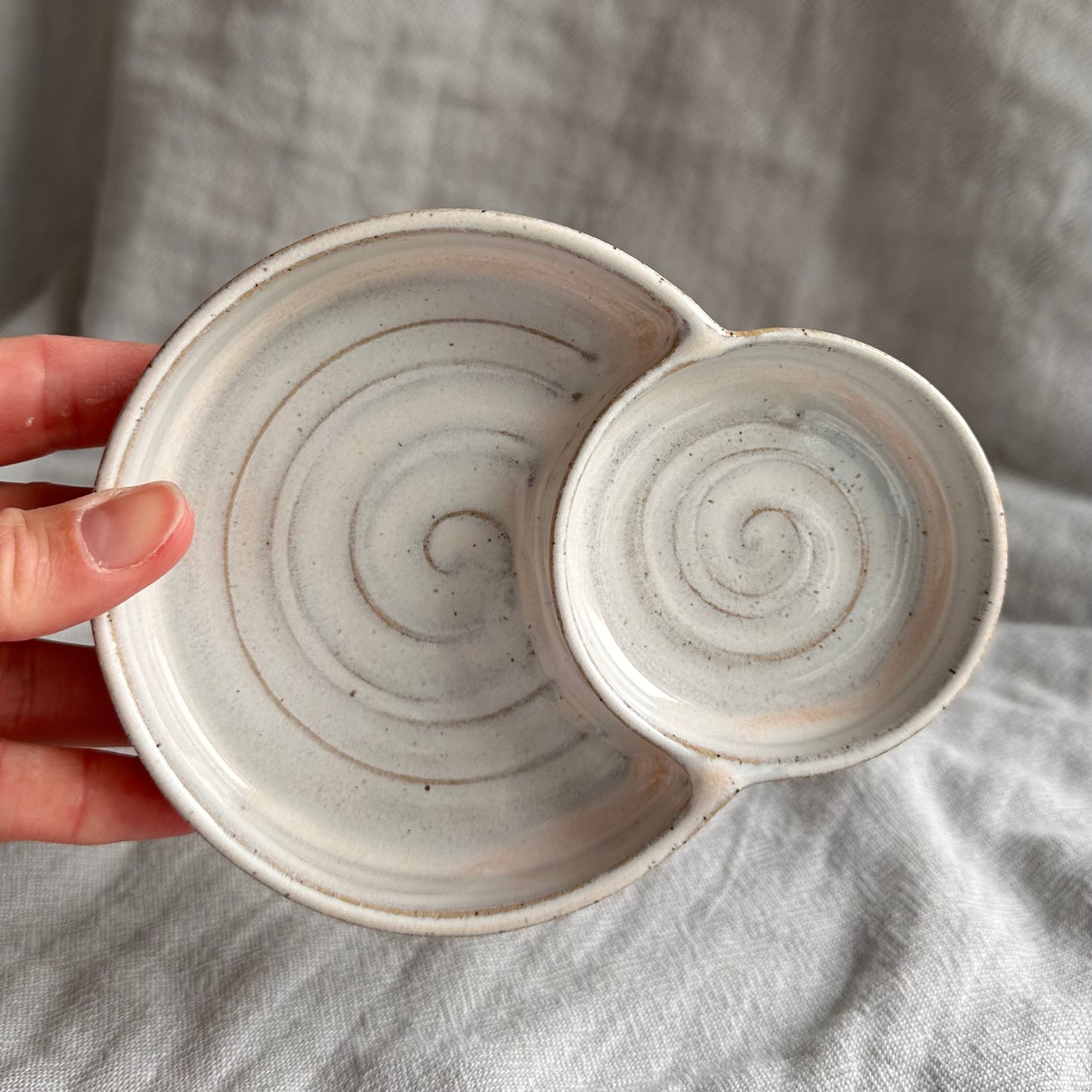 olive dish - cream
