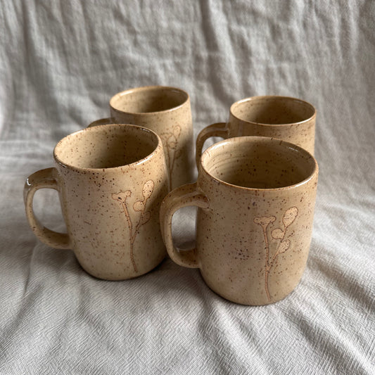 bud sprig mug - honey