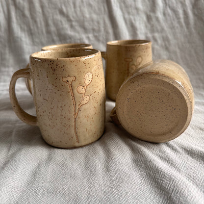 bud sprig mug - honey