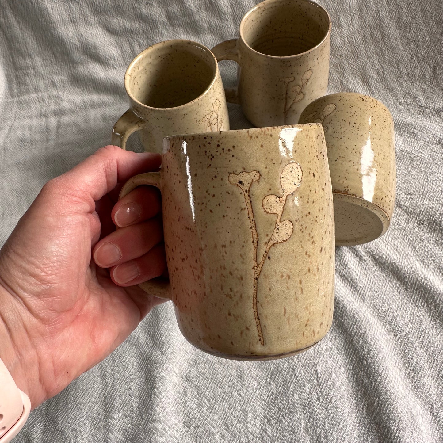 bud sprig mug - honey