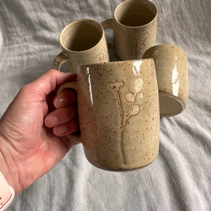 bud sprig mug - honey