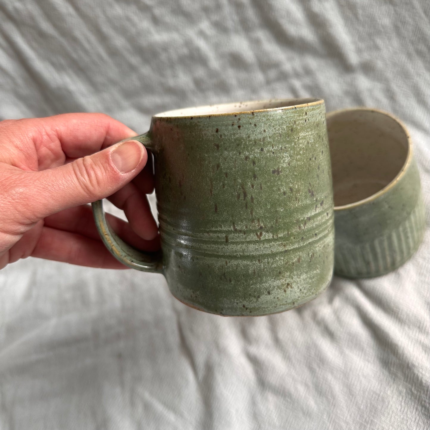 groove mug - willow
