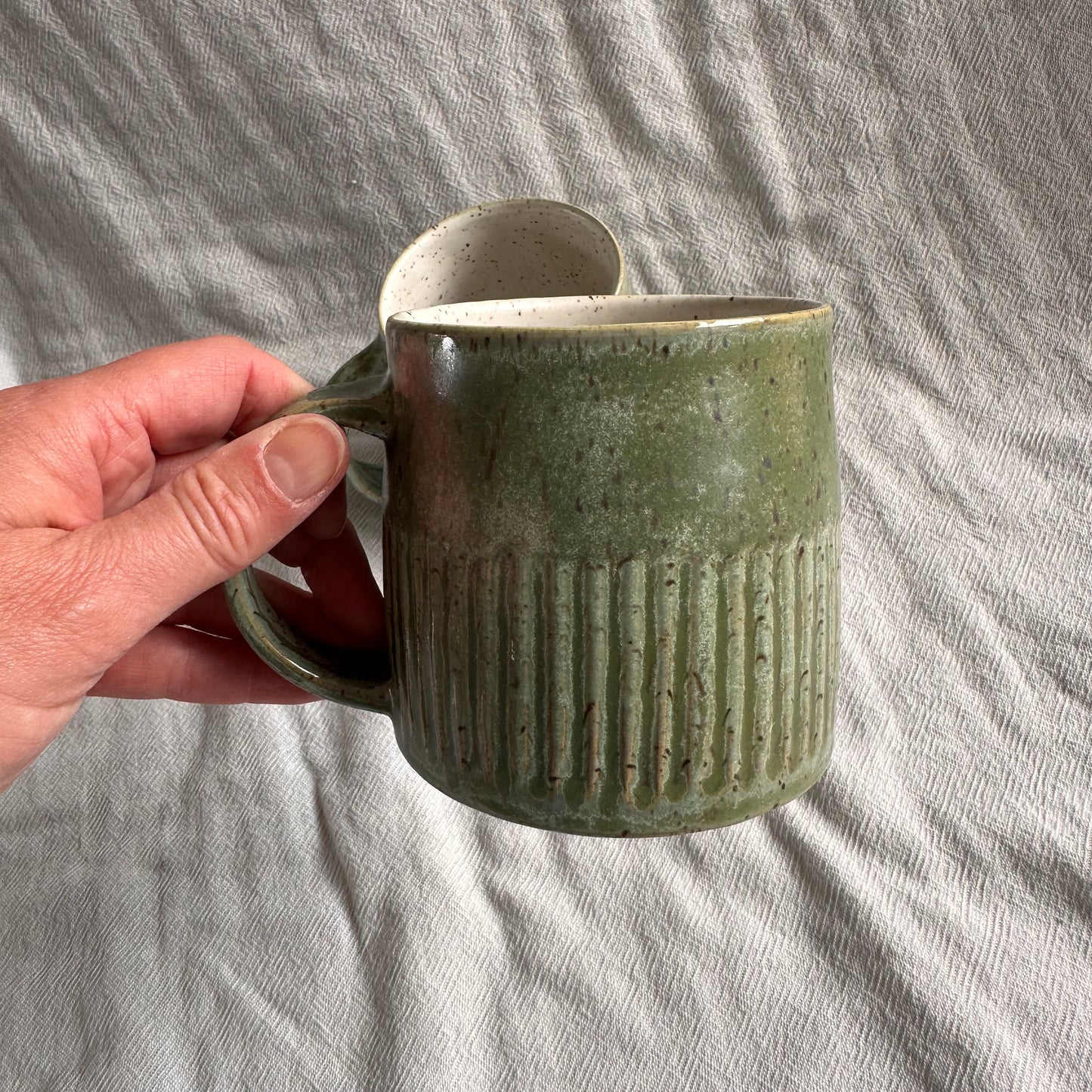 groove mug - willow