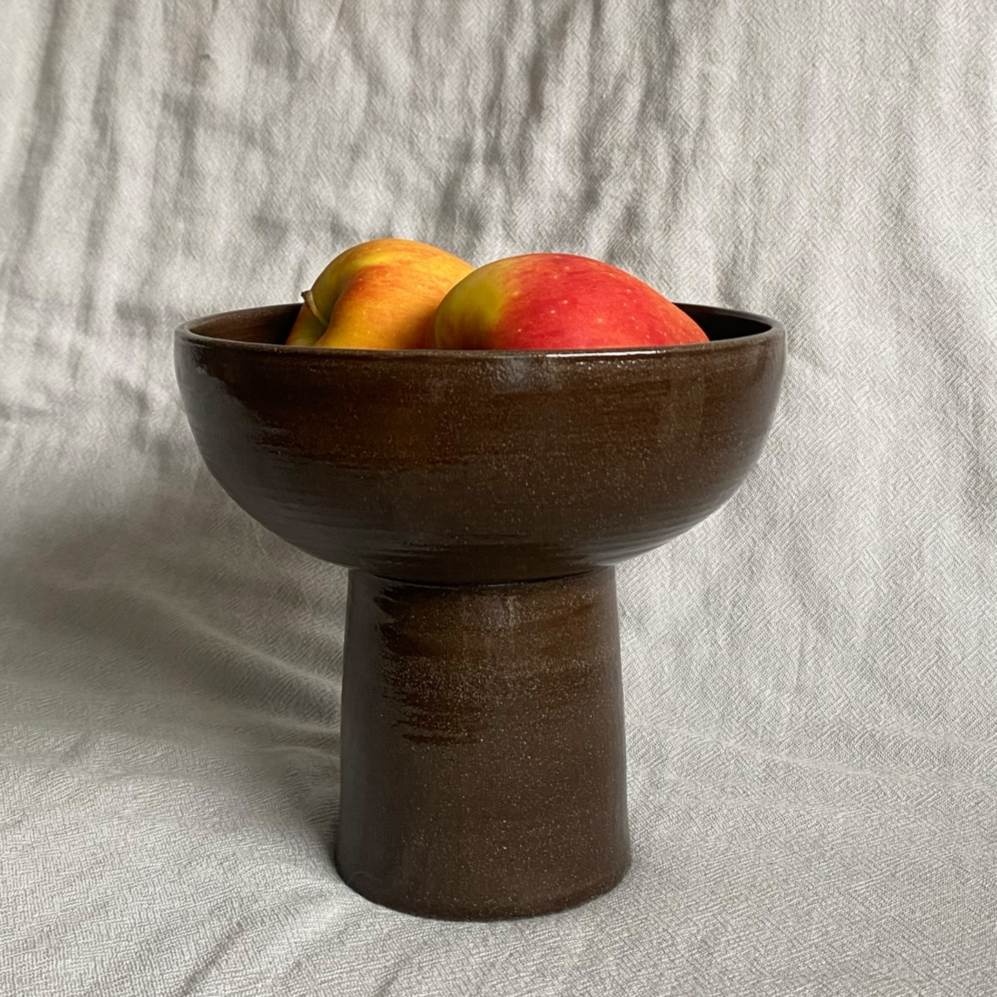 cocoa pedestal bowl large